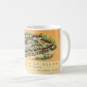 Tuin van Allah Hotel, mok van Hollywoodkoffie (Voorkant rechts)