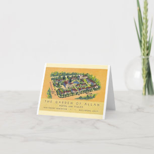 Tuin van Allah Hotel note Card (kleur) Bedankkaart