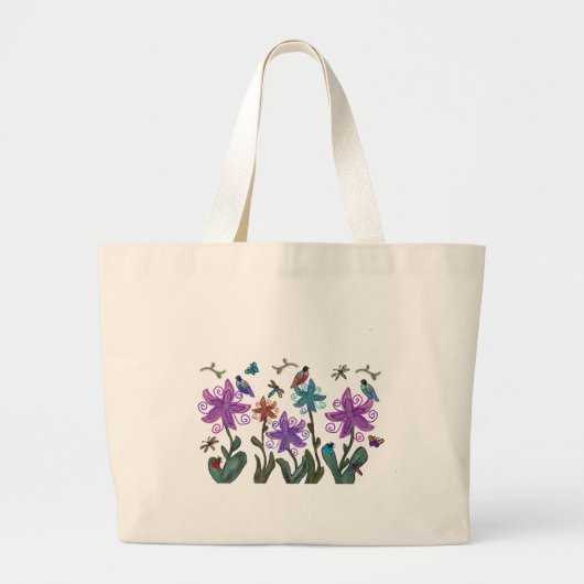 Tuin van Beauty Grote Tote Bag (Voorkant)