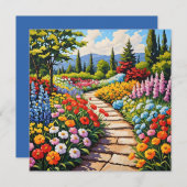 Tuin van Bloemen Groeten Kaart (Voorkant / Achterkant)