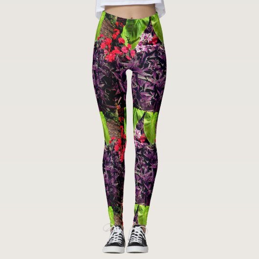 Tuin van bloemen leggings (Voorkant)