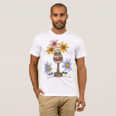 Tuin van bloemen Mannen T-shirt (Voorkant volledig)