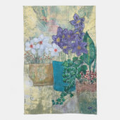 Tuin van bloemen theedoek (Verticaal)