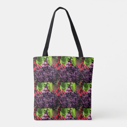 Tuin van bloemen tote bag (Achterkant)