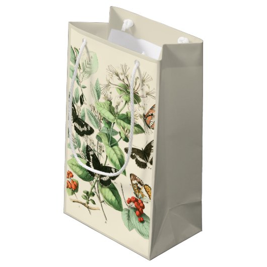 Tuin van Butterflies en Flowers Klein Cadeauzakje (Achterkant Gekanteld)