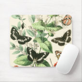 Tuin van Butterflies en Flowers Muismat (Met muis)