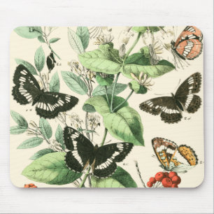 Tuin van Butterflies en Flowers Muismat