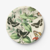 Tuin van Butterflies en Flowers Papieren Bordje (Voorkant)