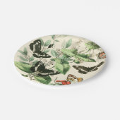 Tuin van Butterflies en Flowers Papieren Bordje (Gekanteld)