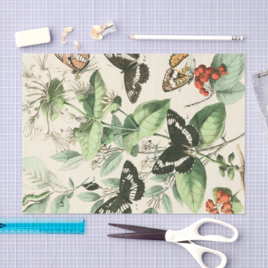 Tuin van Butterflies en Flowers Tissuepapier (Craft)