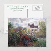 Tuin van Dahlias Fine Art Briefkaart (Voorkant / Achterkant)