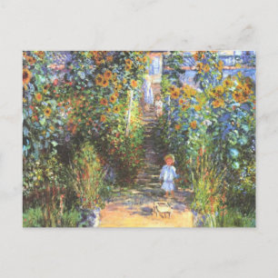 Tuin van de artiest te Vetheuil - Claude Monet Briefkaart