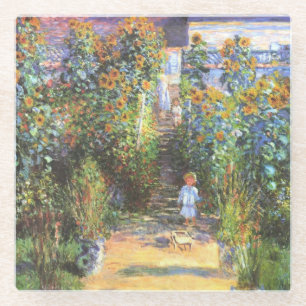 Tuin van de artiest te Vetheuil - Claude Monet Glazen Onderzetter