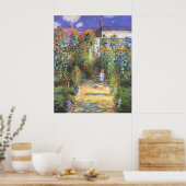 Tuin van de artiest te Vetheuil - Claude Monet Poster (Keuken)