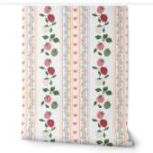 Tuin van de cottage aardbei patroon behang (Afrollen)