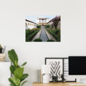 Tuin van de Generalife, Alhambra, Spanje - Poster (Thuiskantoor)