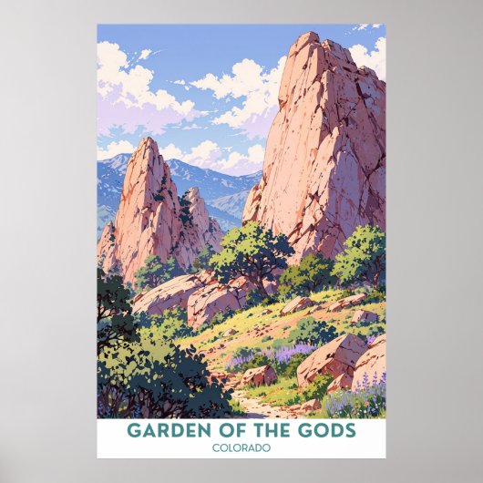 Tuin van de Goden, Colorado Poster (Voorkant)
