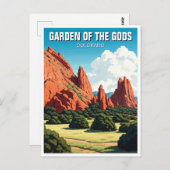 Tuin van de Goden Colorado Reizen Briefkaart (Voorkant / Achterkant)