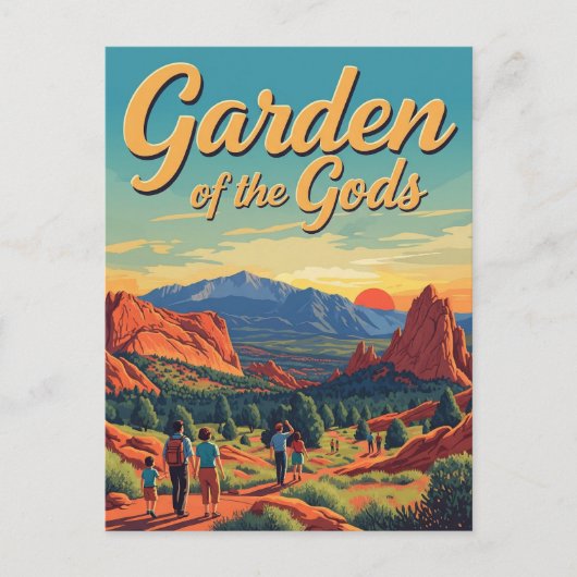  tuin van de goden Colorado Travel Briefkaart (Voorkant)