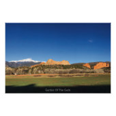 Tuin van de Goden met sneeuw bedekte Pikes Peak Perfect Poster (Voorkant)