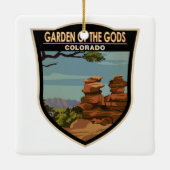 Tuin van de Gods Colorado  Keramisch Ornament (Achterkant)