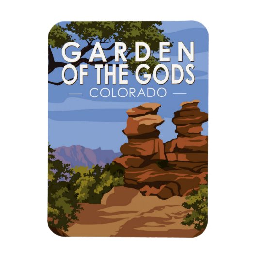 Tuin van de Gods Colorado  Magneet (Verticaal)