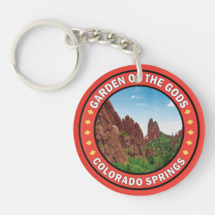 Tuin van de Gods Colorado Springs Badge Sleutelhanger