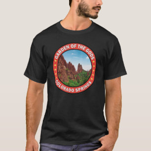 Tuin van de Gods Colorado Springs Badge T-shirt