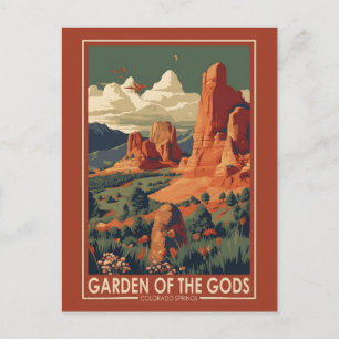 Tuin van de Gods Colorado Springs Travel  Briefkaart