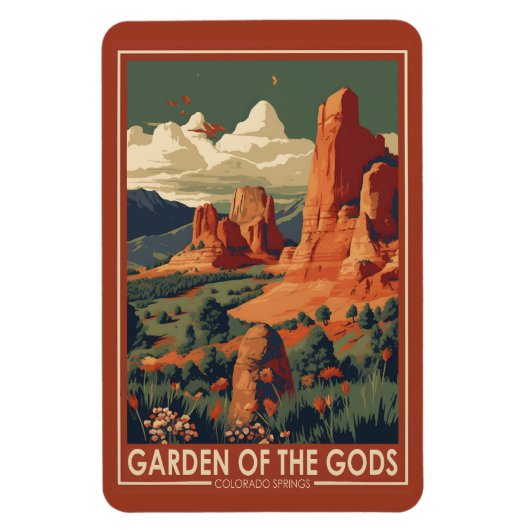 Tuin van de Gods Colorado Springs Travel Magneet (Verticaal)