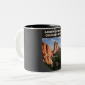 Tuin van de Gods Colorado Springs Tweekleurige Koffiemok (Voorkant links)