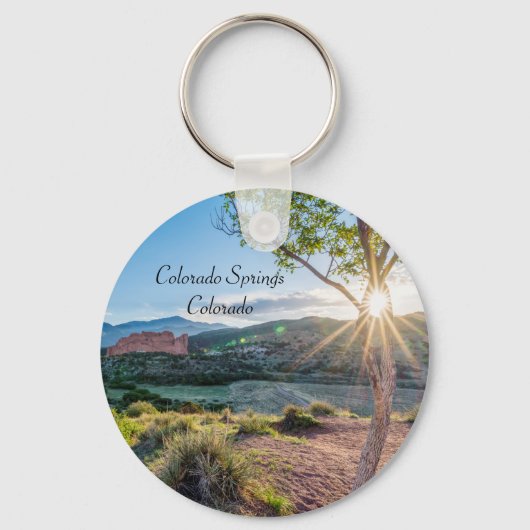 Tuin van de Gods Tree Sunburst Sleutelhanger (Voorkant)