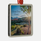 Tuin van de Gods Tree Sunburst Square Ornament (Rechts)