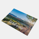 Tuin van de Gods Tree Sunburst Welcome Doormat Deurmat (Schuin)