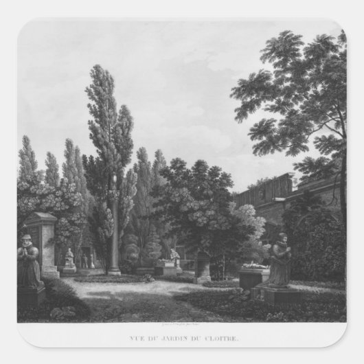 Tuin van de houder, Musee des Monuments Vierkante Sticker (Voorkant)