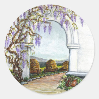 tuin van de imker ronde sticker