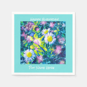 Tuin van de Liefde Wilde Bloemen Verjaardagsservet Servet