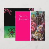 TUIN VAN DE MELISSA 2, helderrood, roze groen Kaart (Voorkant / Achterkant)