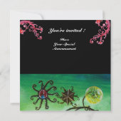 TUIN VAN DE MELISSA 2, helderrood, roze groen Kaart (Achterkant)