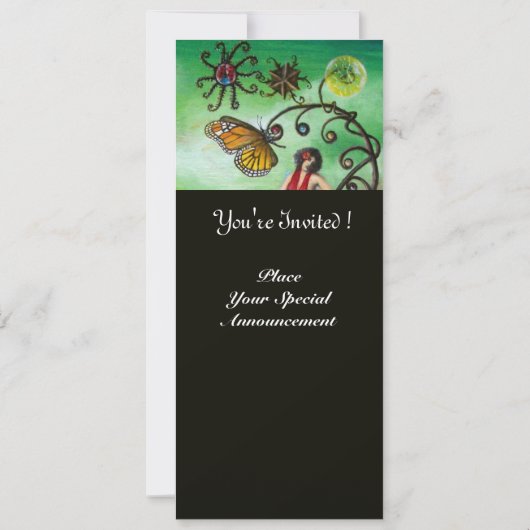 TUIN VAN DE MELISSA 2, Zwart, Wit, Fuchsia Kaart (Achterkant)