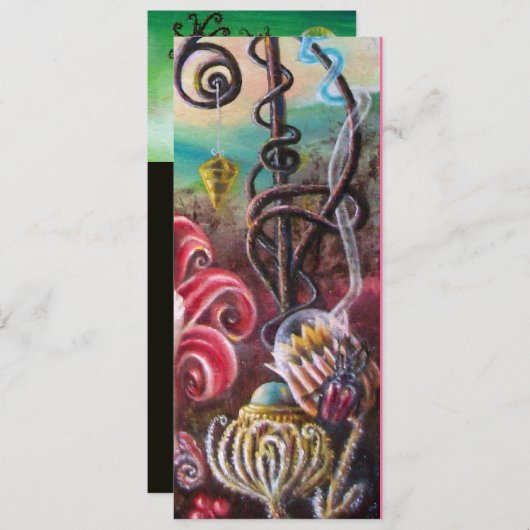 TUIN VAN DE MELISSA 2, Zwart, Wit, Fuchsia Kaart (Voorkant / Achterkant)