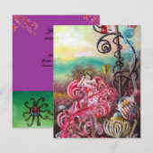 TUIN VAN DE MELISSA, helder rood, roze paars Kaart (Voorkant / Achterkant)