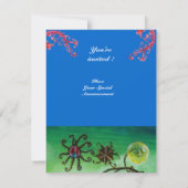 TUIN VAN DE MELISSA, helderrood, roze blauw Kaart (Achterkant)