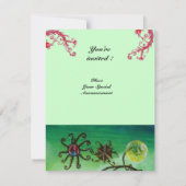 TUIN VAN DE MELISSA, helderrood, roze groen Kaart (Achterkant)