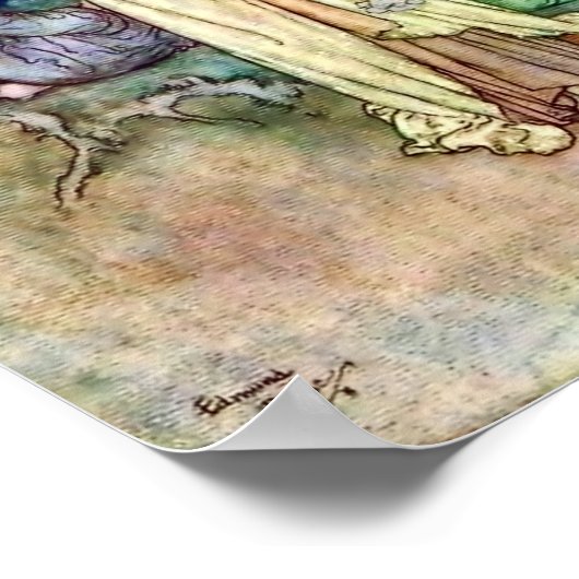 Tuin van de Paradise Edmund Dulac Art Poster (Hoek)