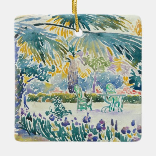 Tuin van de schilder in Saint Clair Keramisch Ornament (Voorkant)