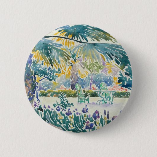 Tuin van de schilder in Saint Clair Ronde Button 5,7 Cm (Voorkant)