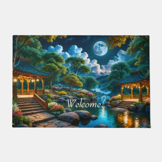 Tuin van de stille nacht deurmat (Voorkant)