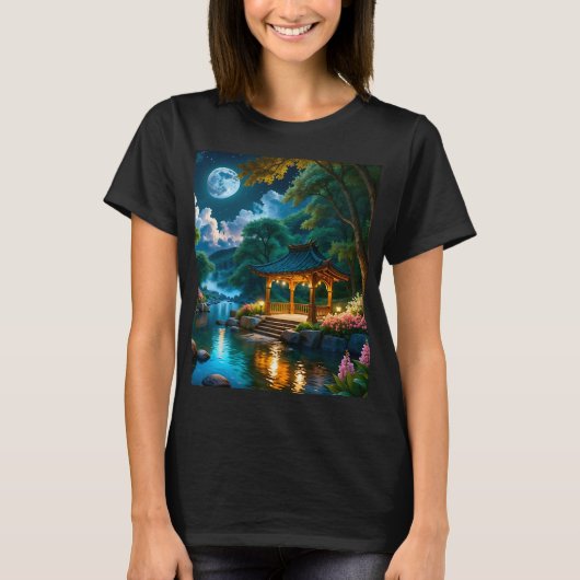 Tuin van de stille nacht T-shirt (2) (Voorkant)