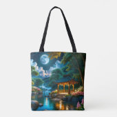 Tuin van de stille nacht tote bag (Achterkant)